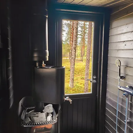 Lapland Riverside 7 Puolukka, Yllaes, Tiny With Sauna, Fireplace, Terrace, Bbq, Wifi, Ski, Fishing, Pets Ok