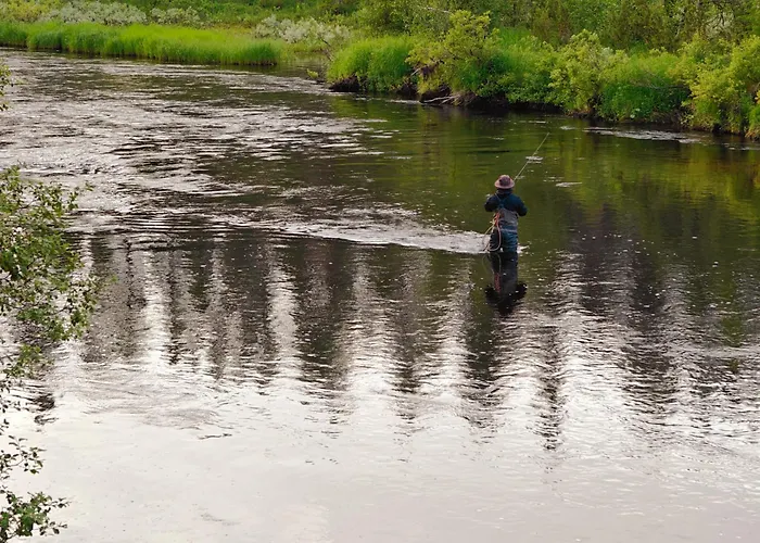 شاليه Lapland Riverside 7 Puolukka, Yllaes, Tiny With Sauna, Fireplace, Terrace, Bbq, Wifi, Ski, Fishing, Pets Ok *