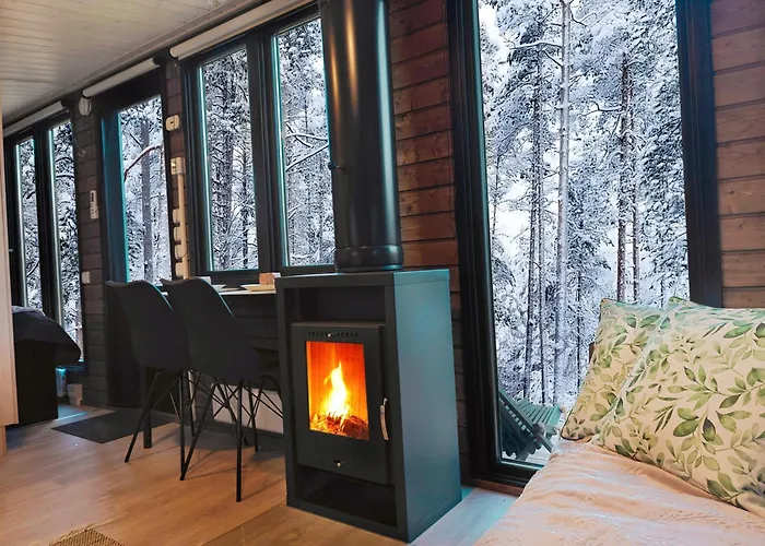 شاليه Lapland Riverside 7 Puolukka, Yllaes, Tiny With Sauna, Fireplace, Terrace, Bbq, Wifi, Ski, Fishing, Pets Ok *